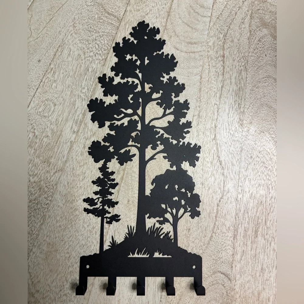 Metal Forest Tree key holder
